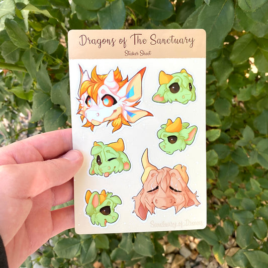 Dragons of The Sanctuary: Sticker Sheet