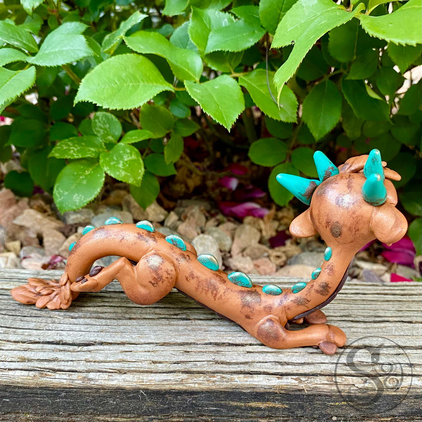 Copper and Teal Dragon