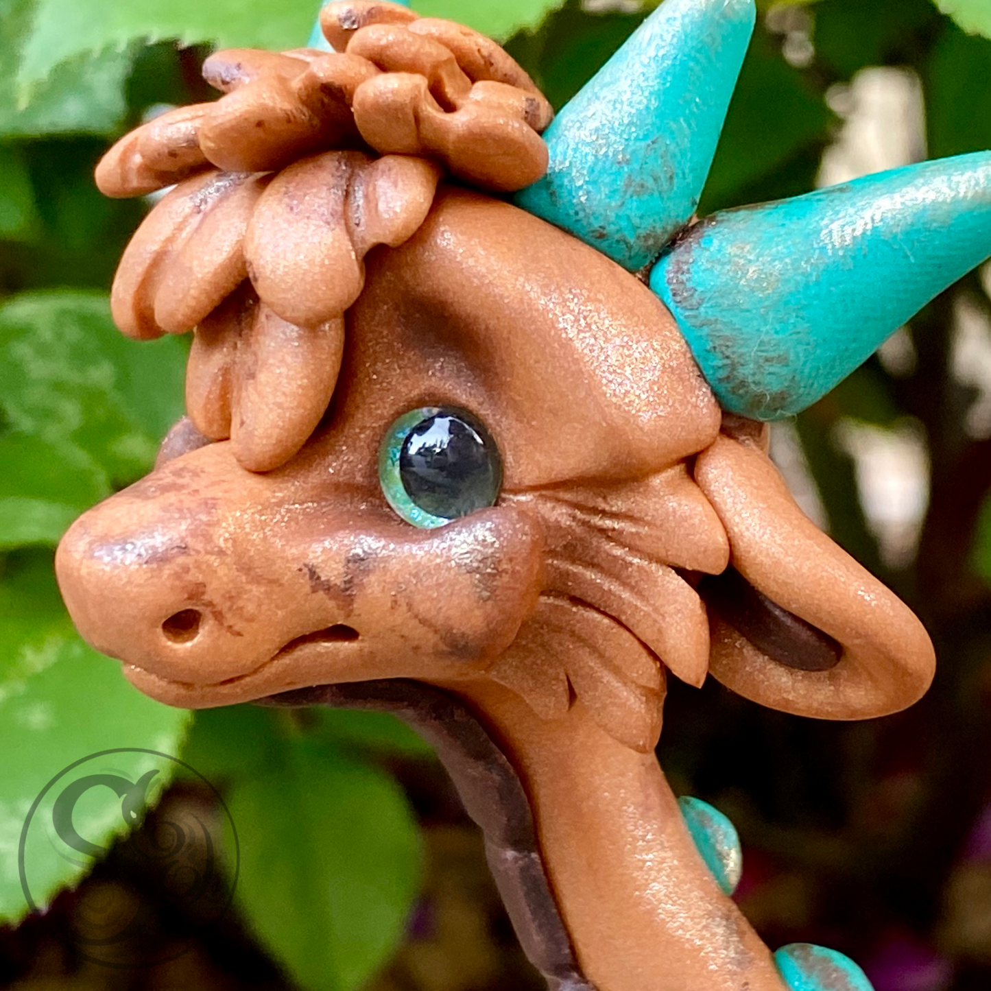 Copper and Teal Dragon