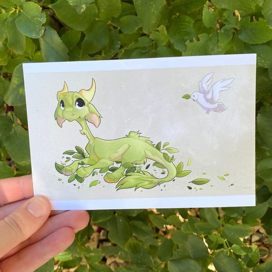 The Dragon and the Dove Postcard Prints